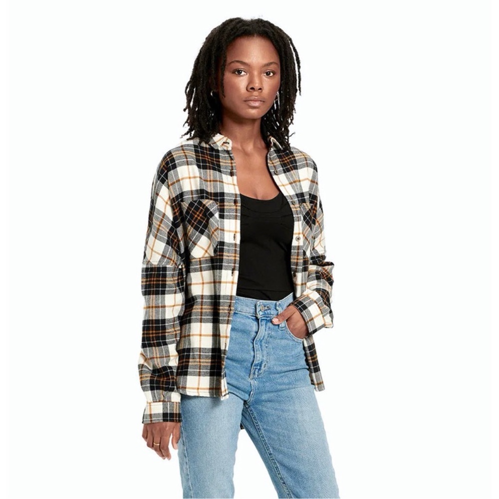 UGG Deborah plaid flannel button up long sleeve top